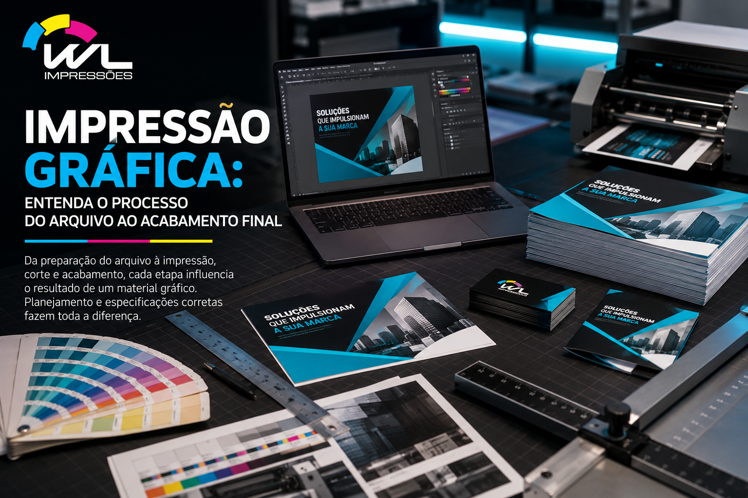 Impressão gráfica: entenda o processo do arquivo ao acabamento final
