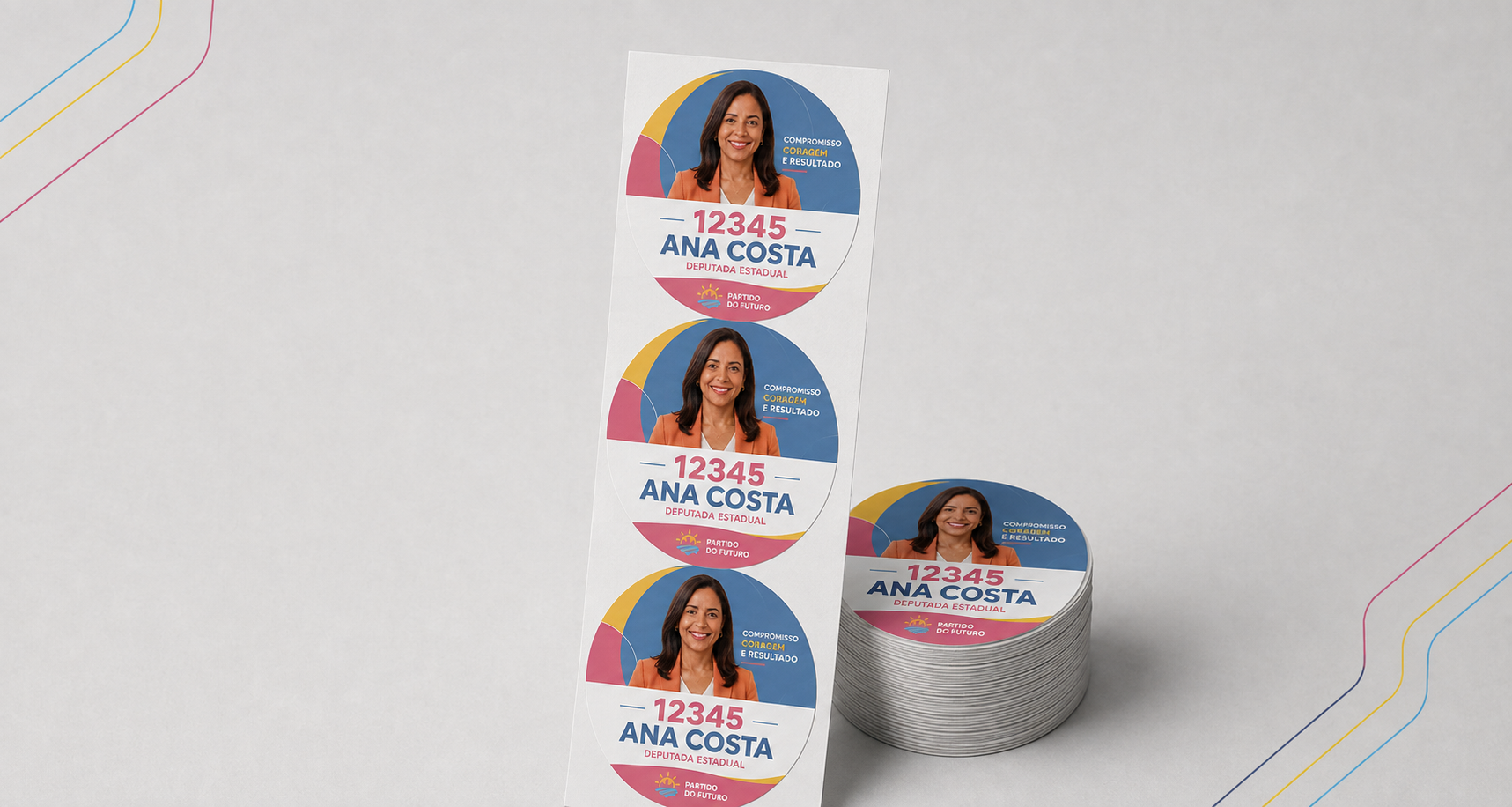 Materiais gráficos para campanha eleitoral 2026: presença que ganha as ruas